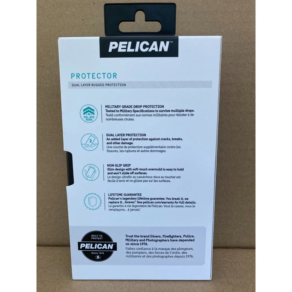 Pelican Protector Series Case for Apple iPhone XS Gray Aqua Mint Seafoam Rugged